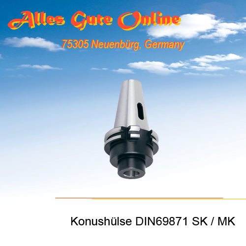 DIN69871 SK30 M12 G6,3/12.000 zu MK2 mit Austreiblappen