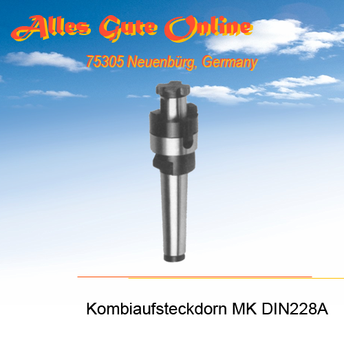 MK3 M12 DIN228A, d = 16,0mm, Kombi-Fräseraufsteckdorn