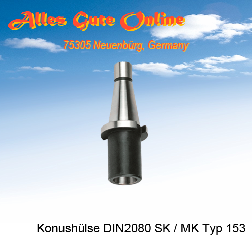 Type 153 DIN2080 SK30 M12 zu MK2 M10